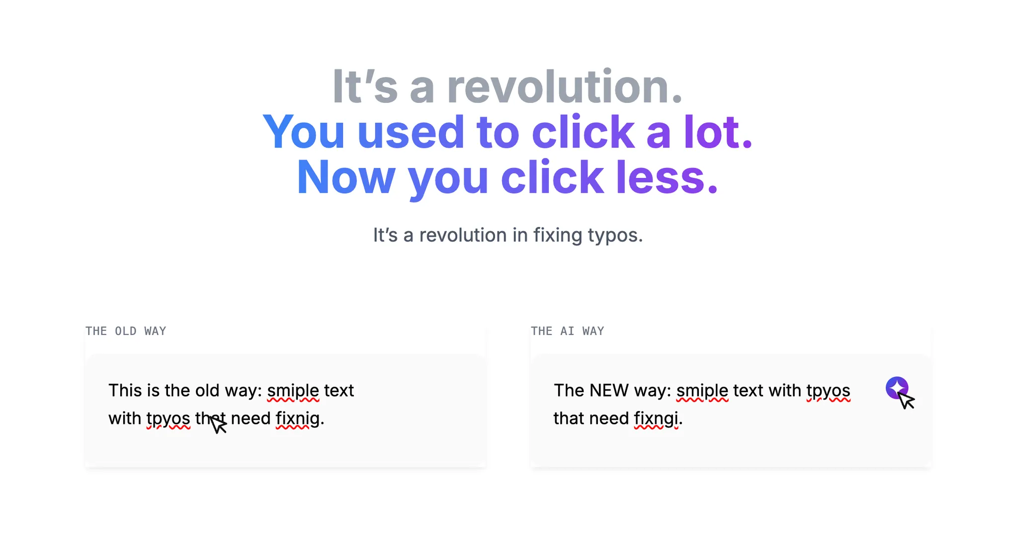 Matt's Typos' Before-and-After Comparison