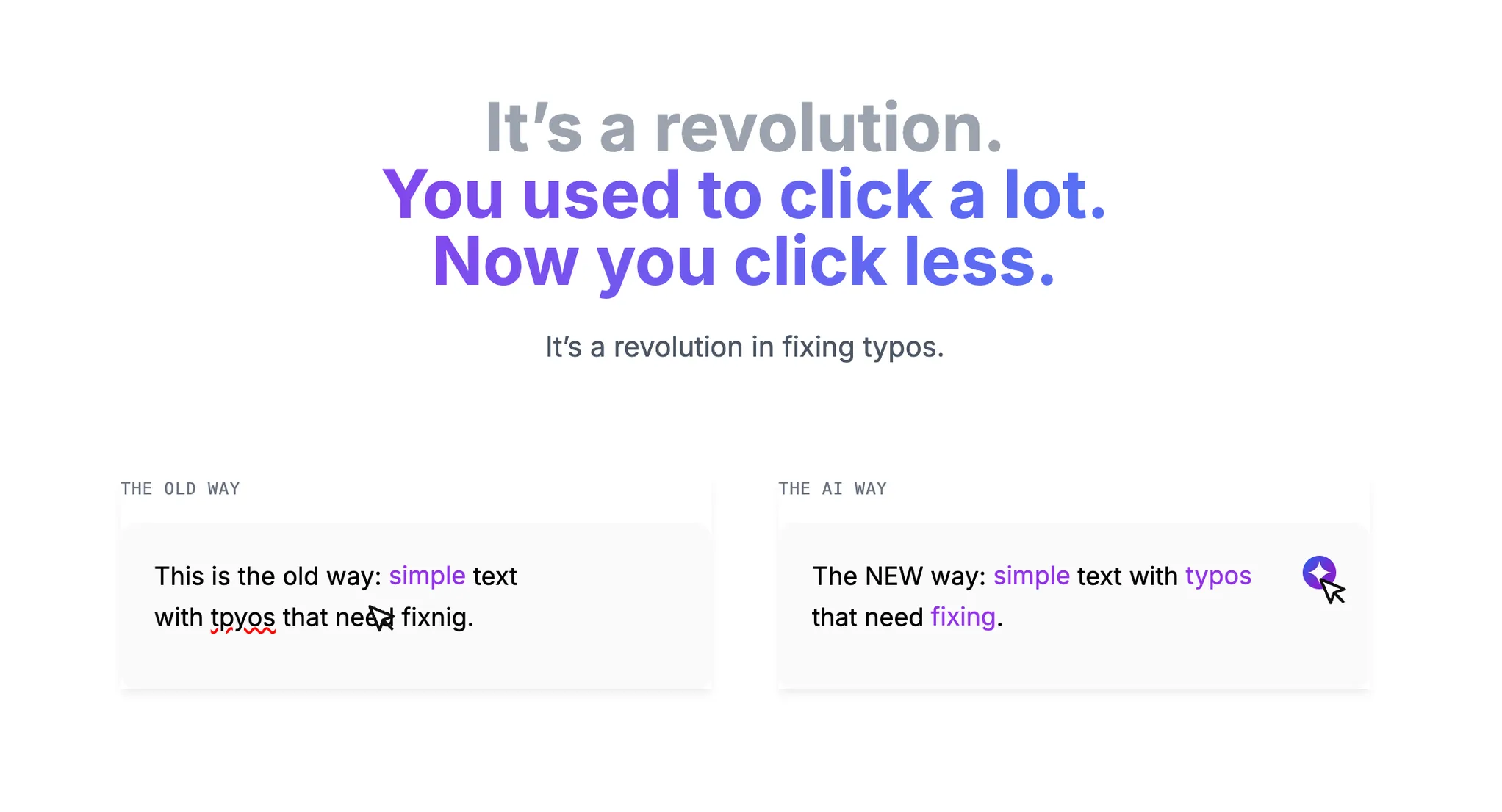 Matt's Typos' Before-and-After Comparison